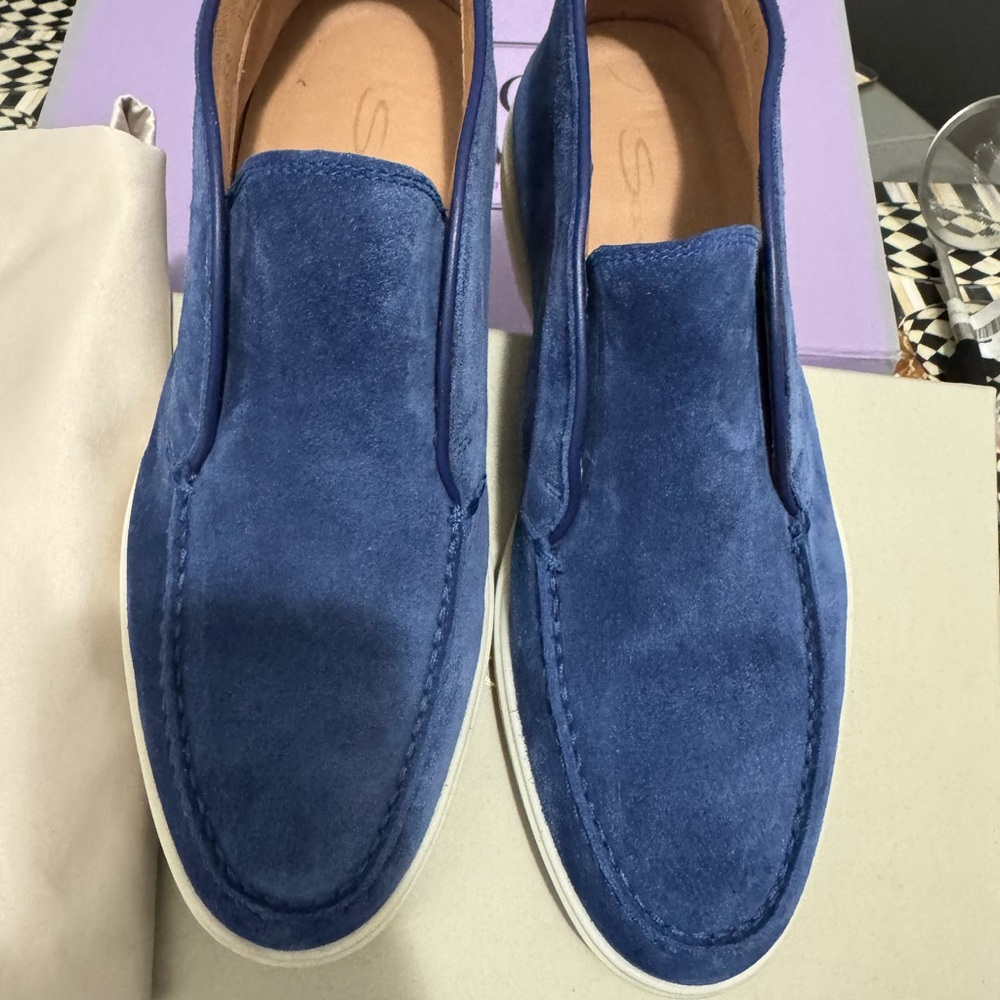 Santoni Blue Suede woman